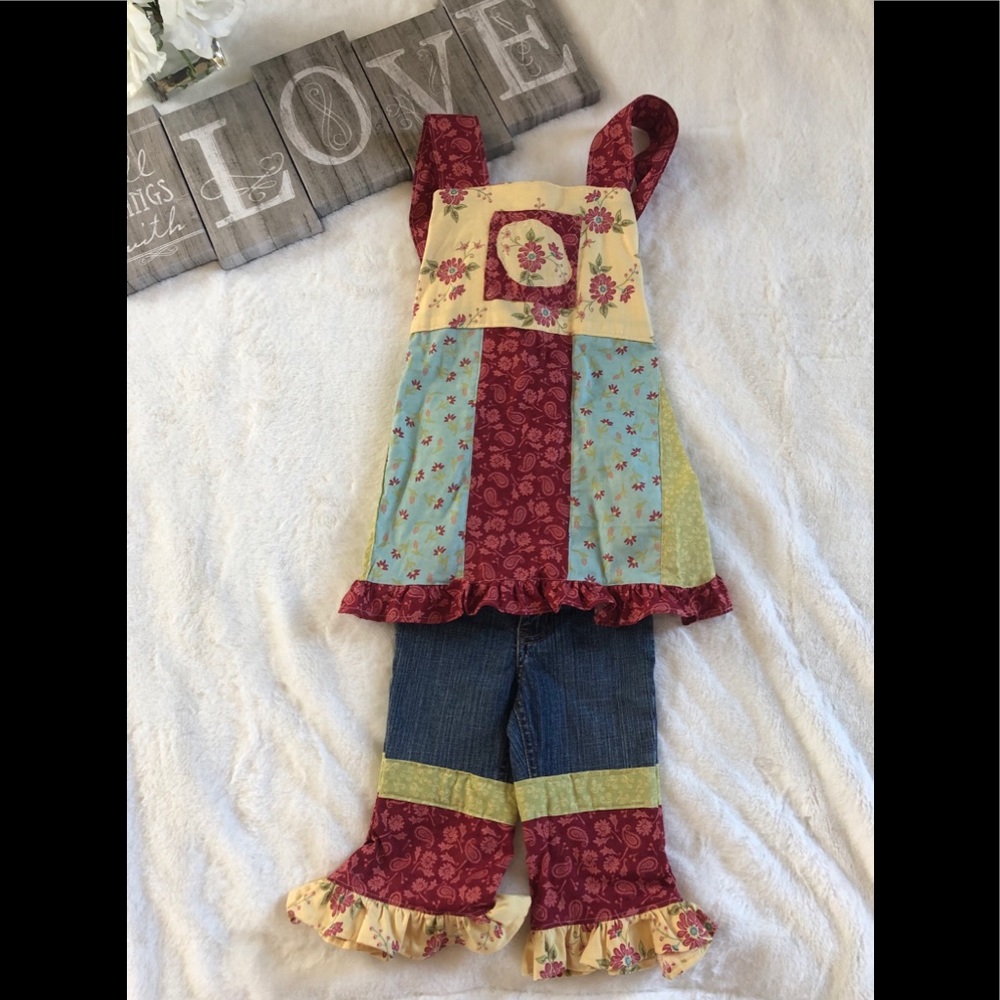 Custom jean “vintage vibes” outfit